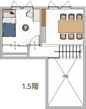 間取り図 1.5階